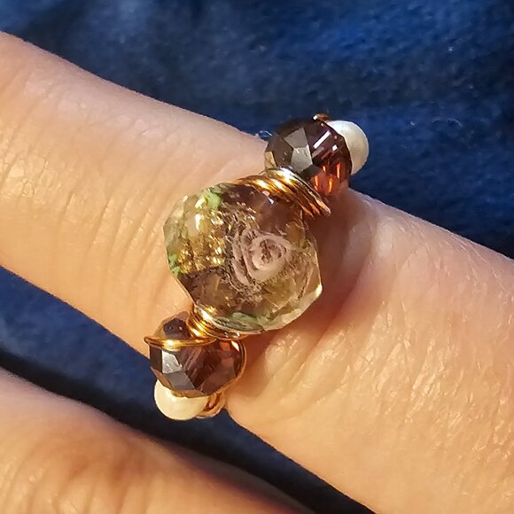 Natural Stone handmade ring - Picture 3 of 5